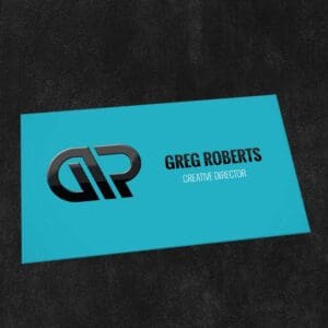 Business Cards Silk Laminated with Raised Spot UV